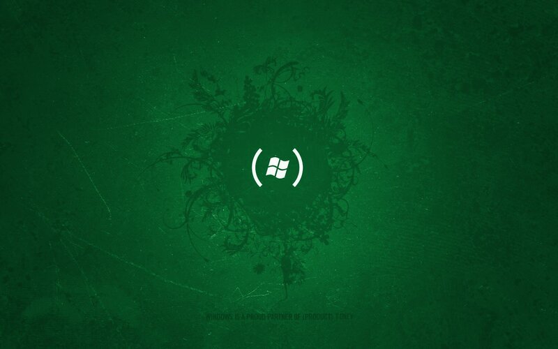 green windows logo wallpaper