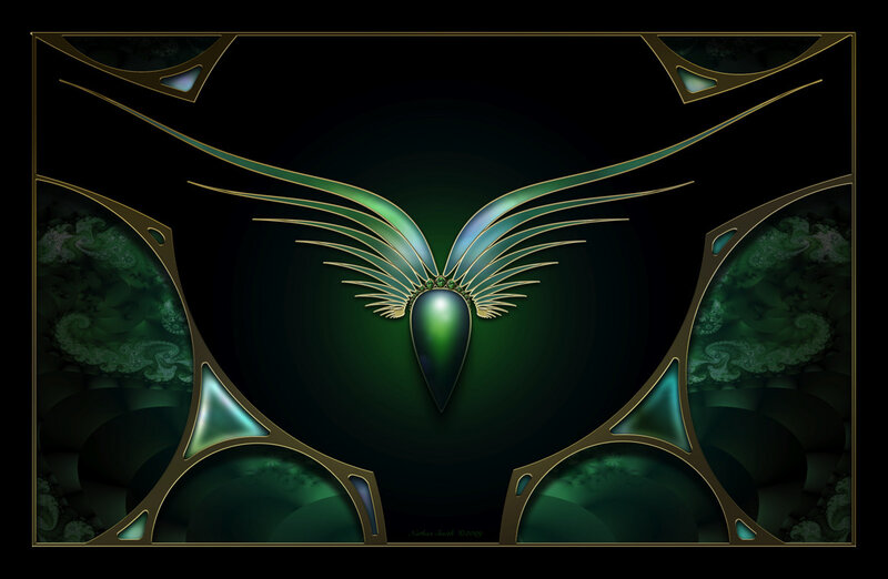 Green Winged Emblem