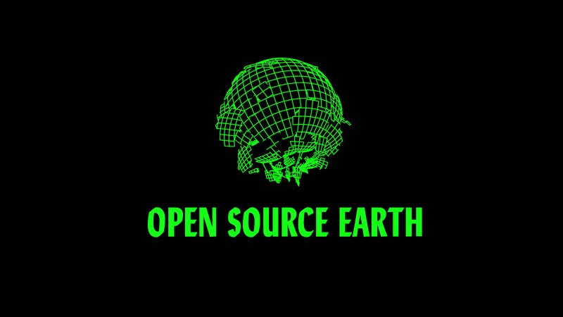 Green Wireframe Earth