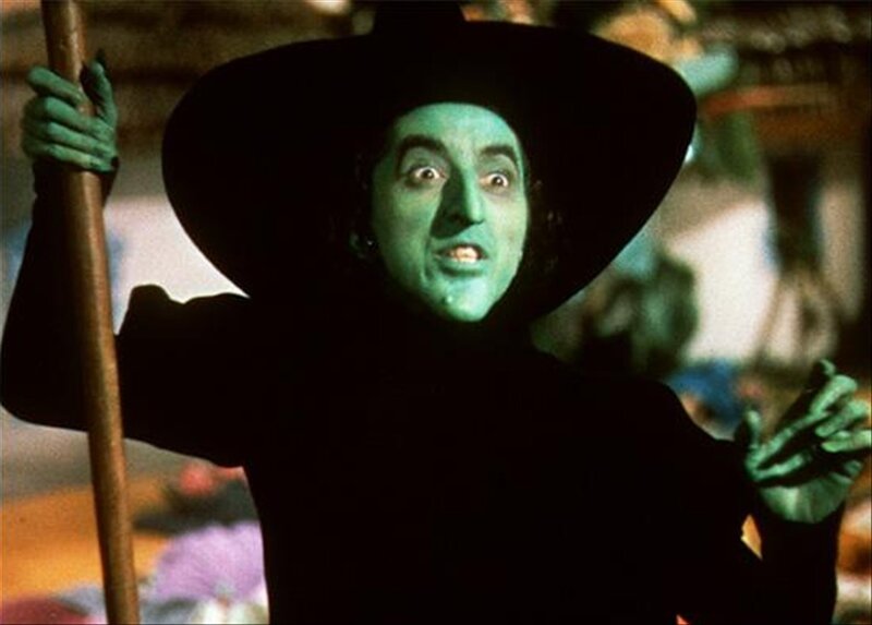 green witch character from movie