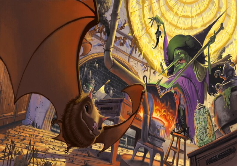 Green Witch in a Cauldron