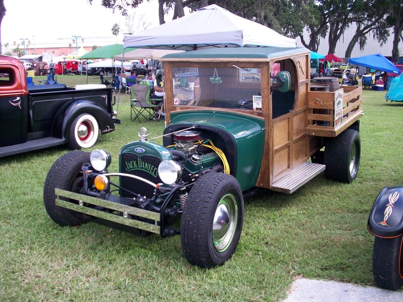 Green Wooden Truck
