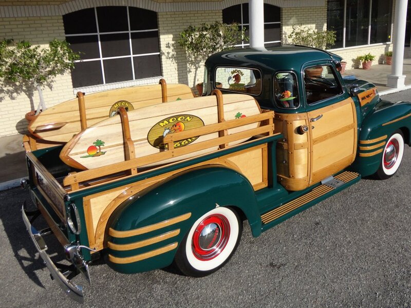 Green Woodie Truck