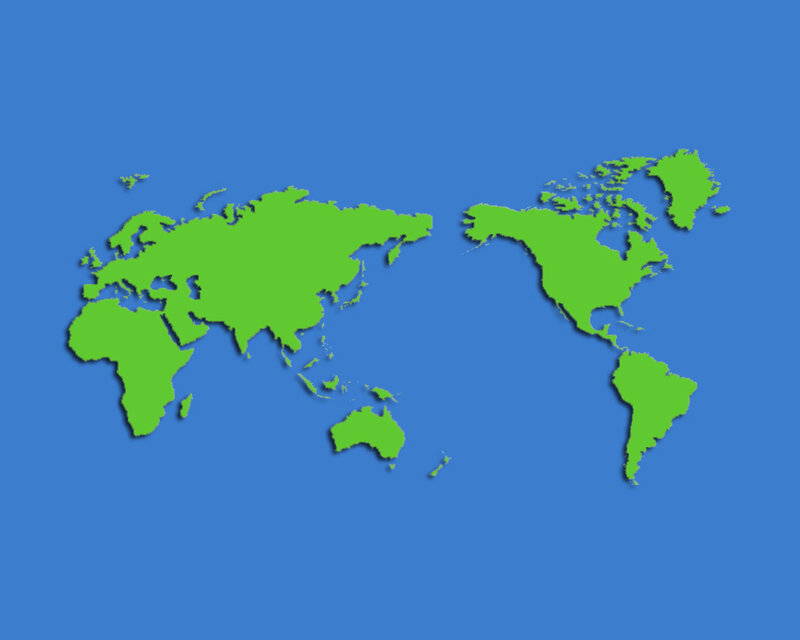 green world map