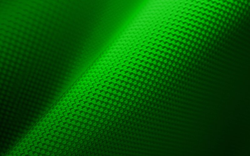 Green Woven Fabric — Dramatic