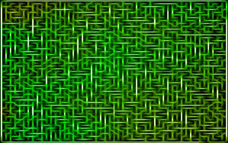 Green Woven Pattern — Energetic, Abstract