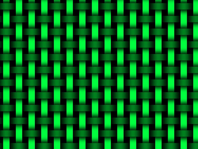 green woven pattern