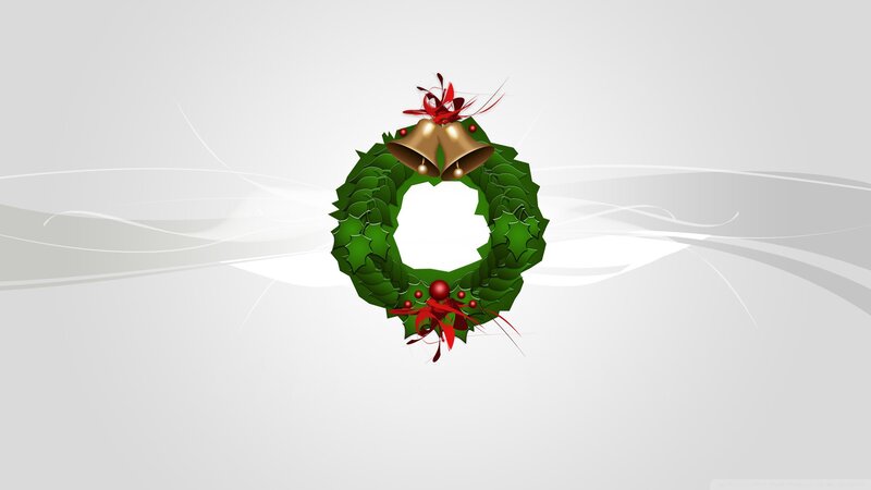 Green Wreath with Bells — Festive