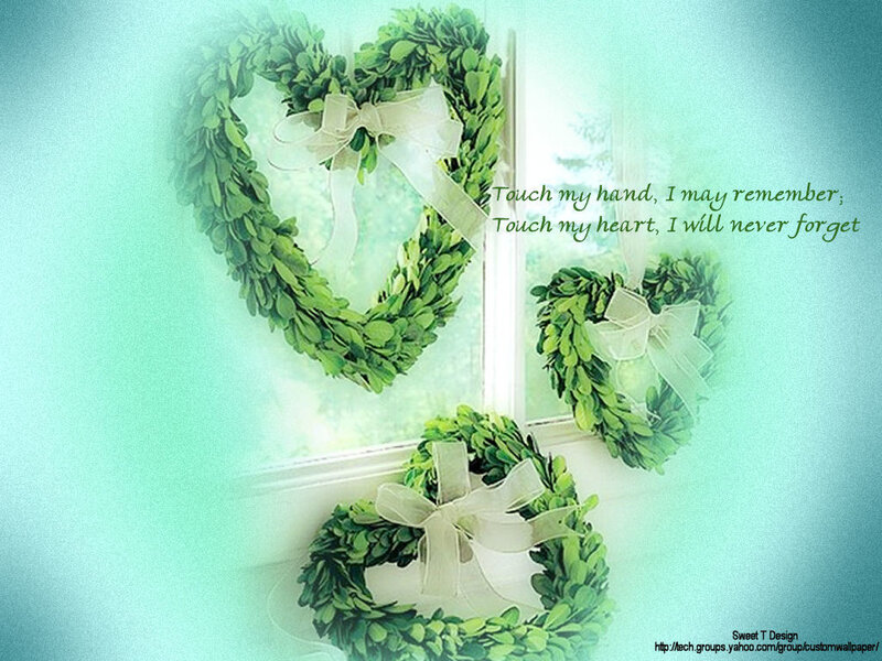 Green Wreaths on Window