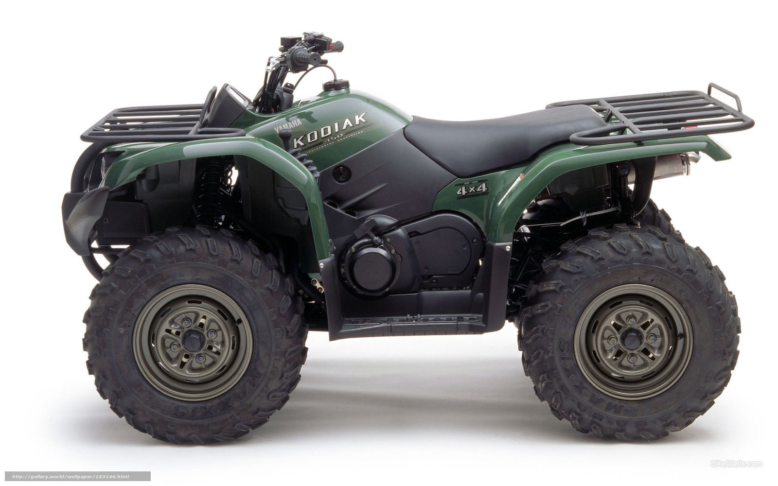 Green Yamaha Kodiak 4x4 ATV