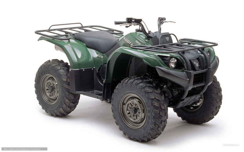 Green Yamaha Kodiak ATV