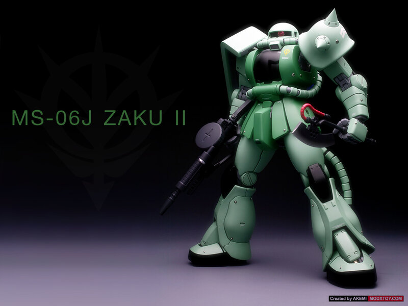 Green Zaku II Mobile Suit