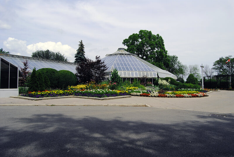 Greenhouse with Flower Beds