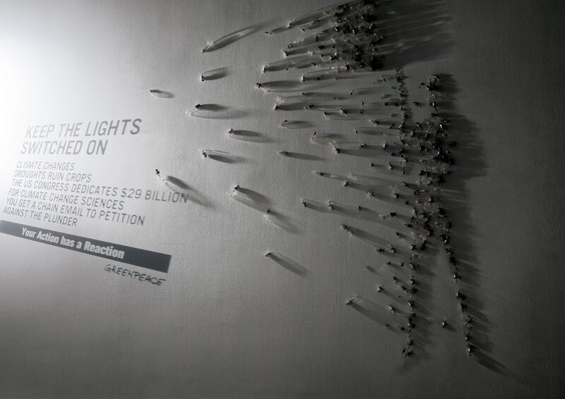 Greenpeace art installation