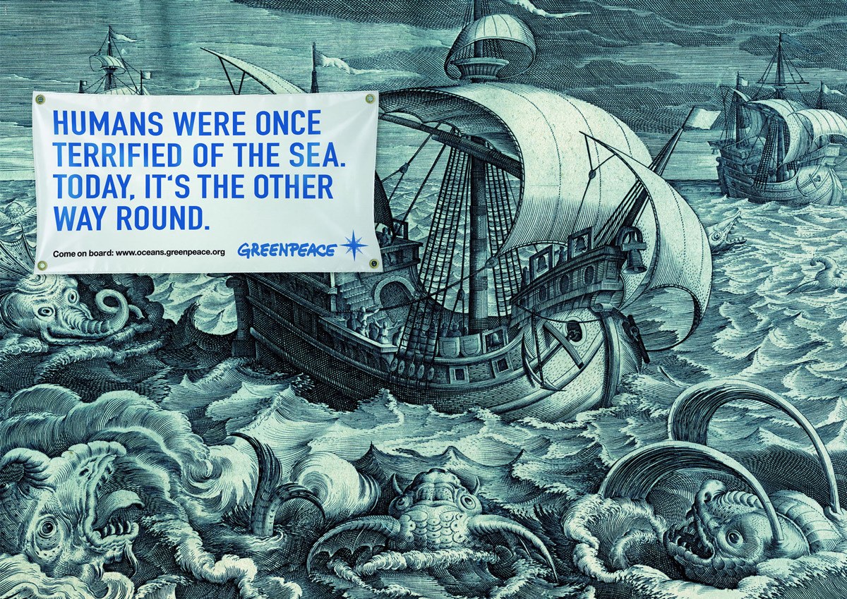 Greenpeace sea monster ad