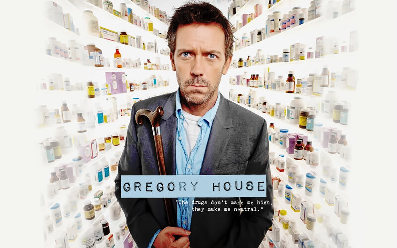 Gregory House in pharmacy
