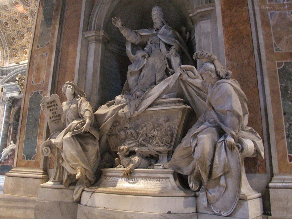 Gregory XIII tomb sculpture
