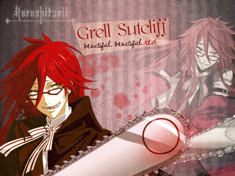 Grell Sutcliff with chainsaw