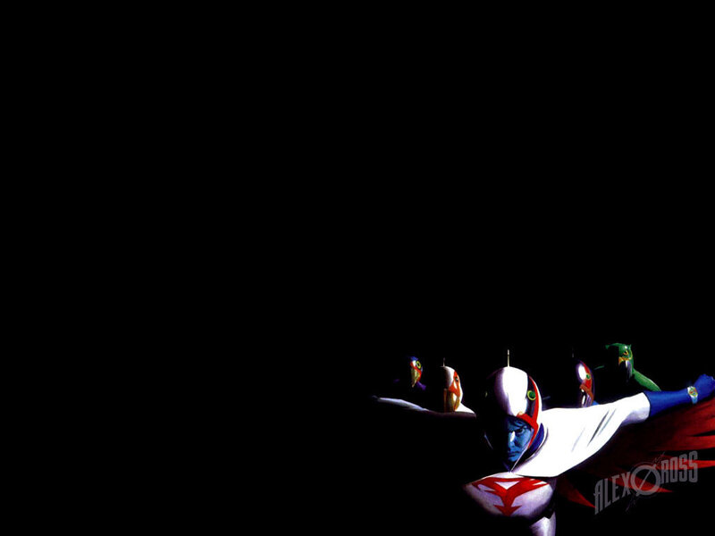Grendizer and allies in flight