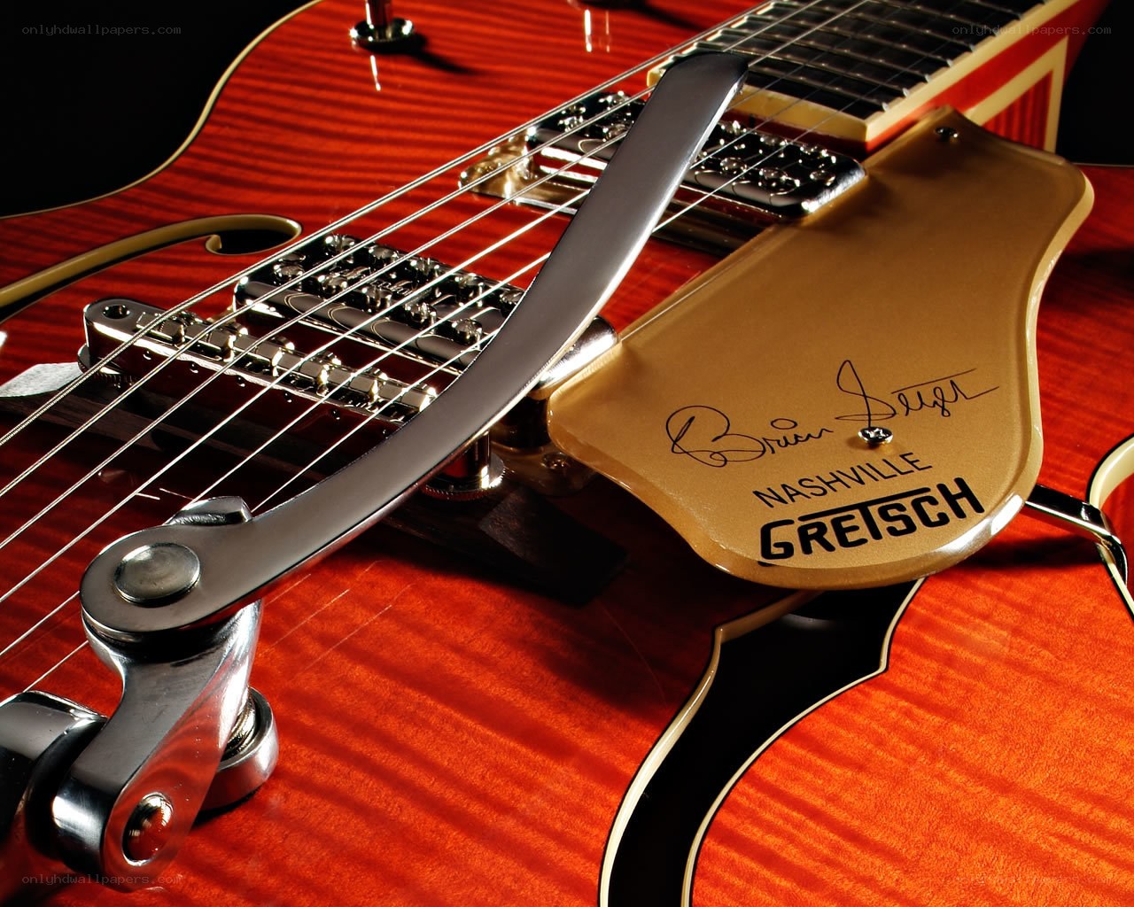 Gretsch guitar with signature