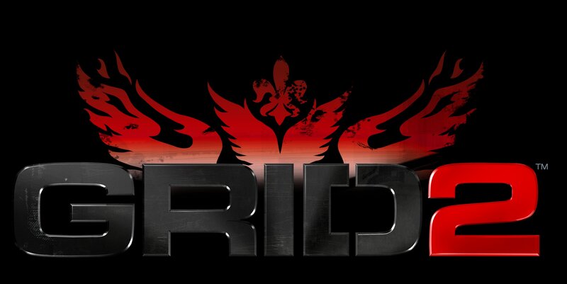 GRID 2 Logo — Black, Dramatic