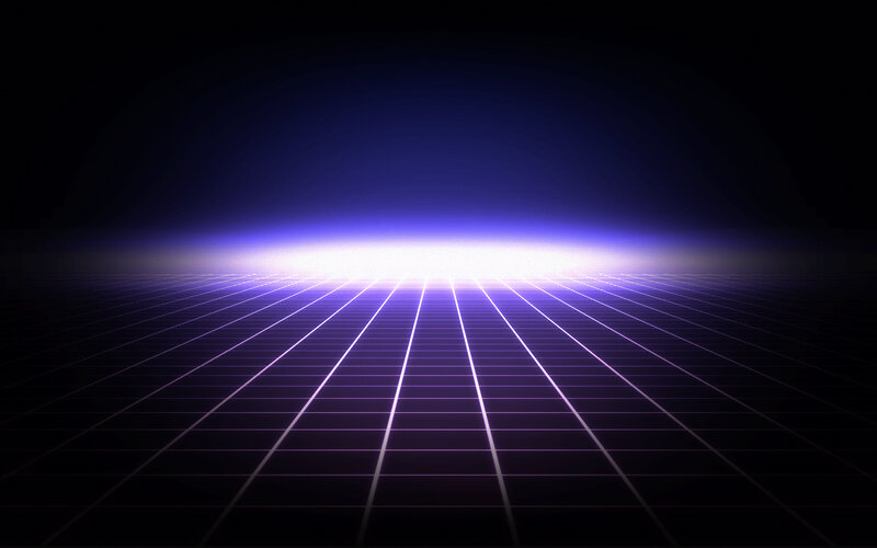 Grid Landscape with Light