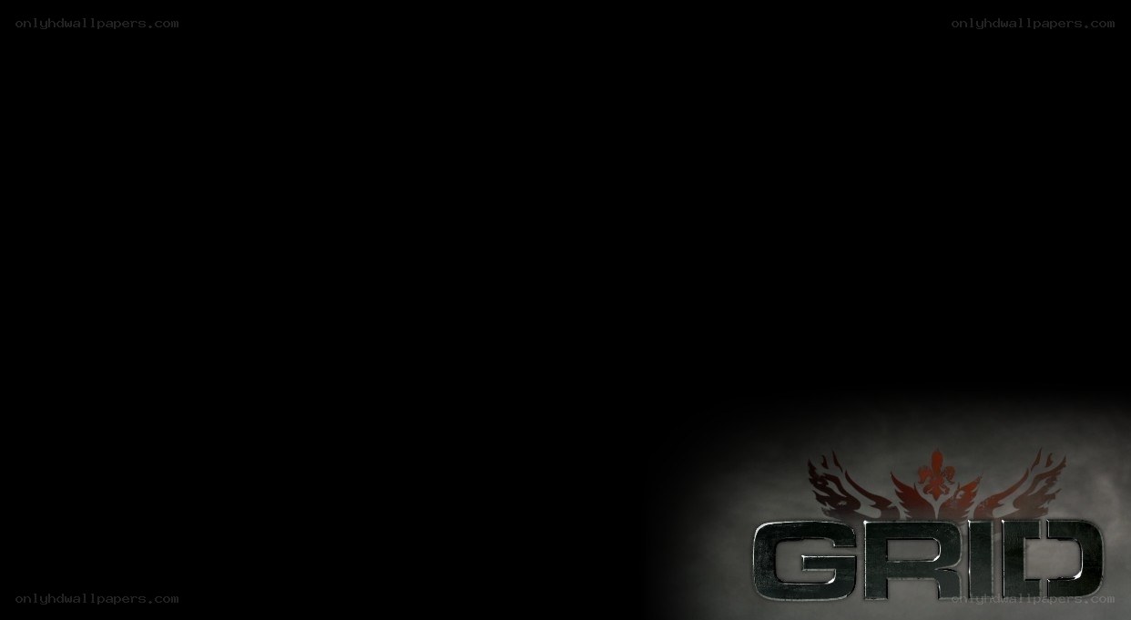 grid logo on dark background