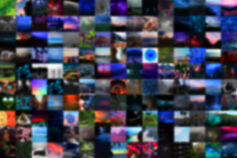 Grid of Blurred Images