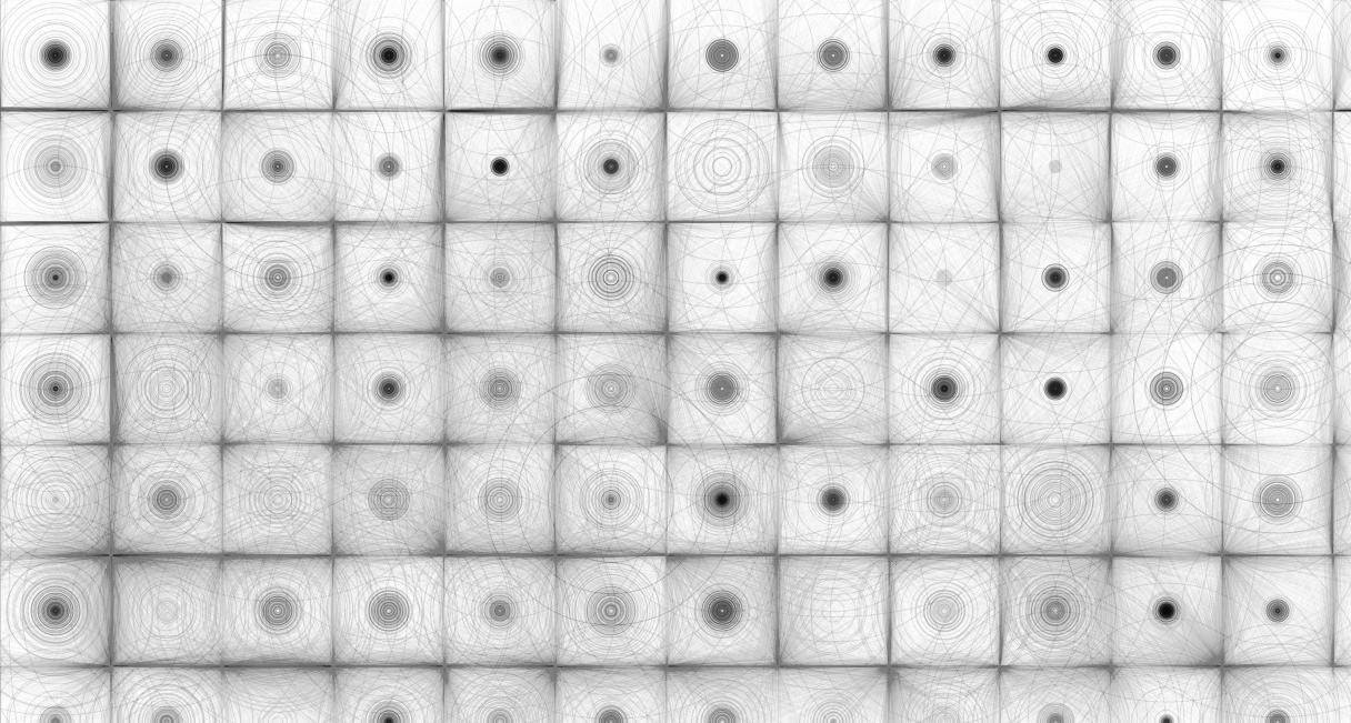 grid of concentric circles