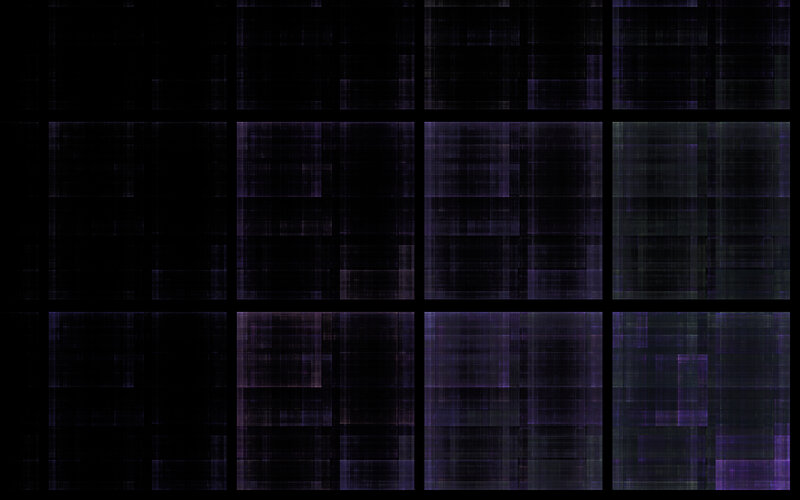 Grid of Digital Patterns
