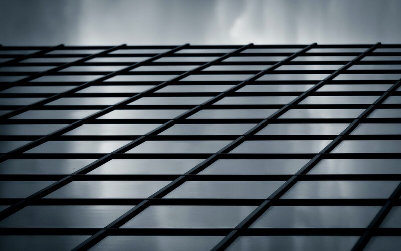 Grid of Glass Panels