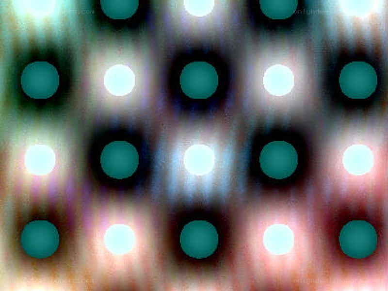 grid of glowing dots