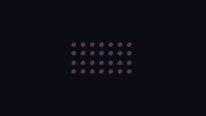 Grid of Red Dots