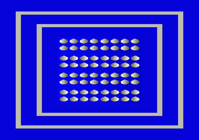 Grid of Silver Circles