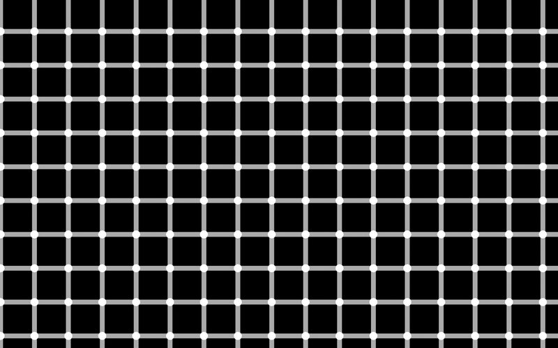 Grid of White Dots — Black, Neutral
