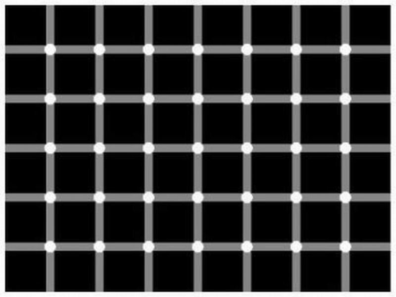 Grid of White Dots