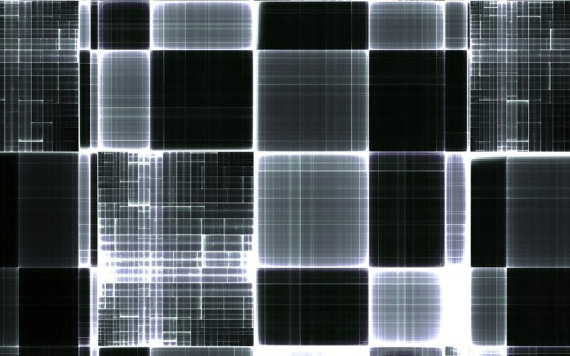 Grid Pattern of Squares — Black, Technological