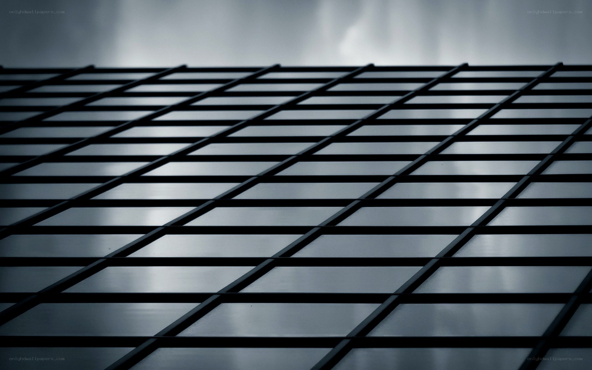 grid pattern on building facade