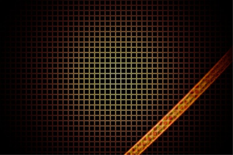 Grid Pattern with Light Beam