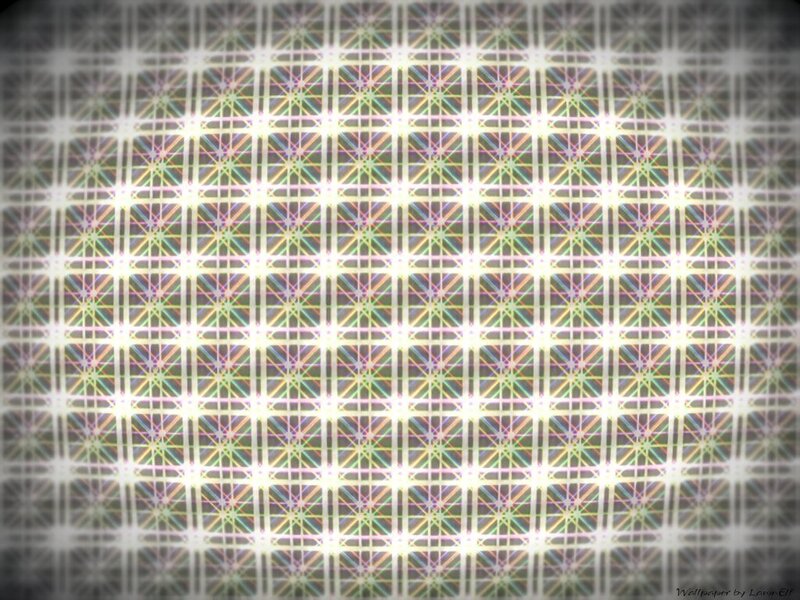 grid pattern with light effects