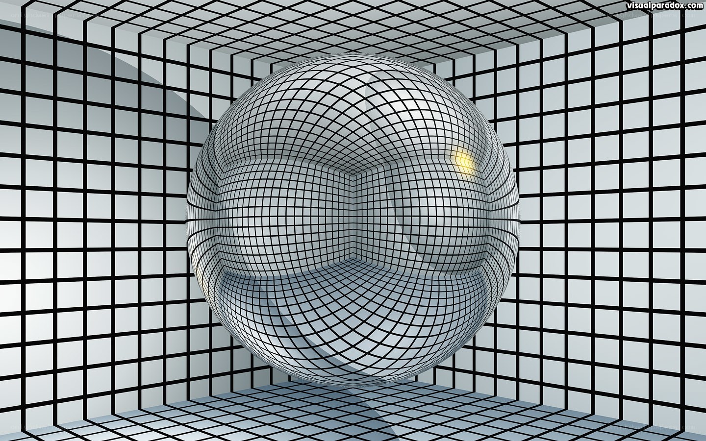Grid Sphere Illusion