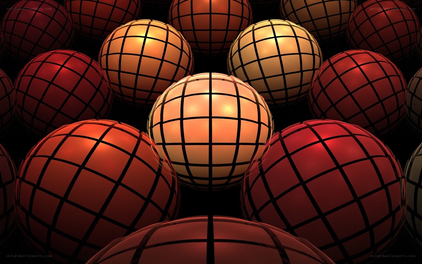 Grid spheres in dark space