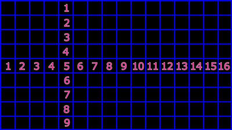 Grid with Numbers