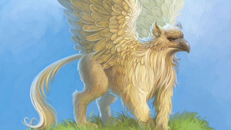 Griffin on Grass
