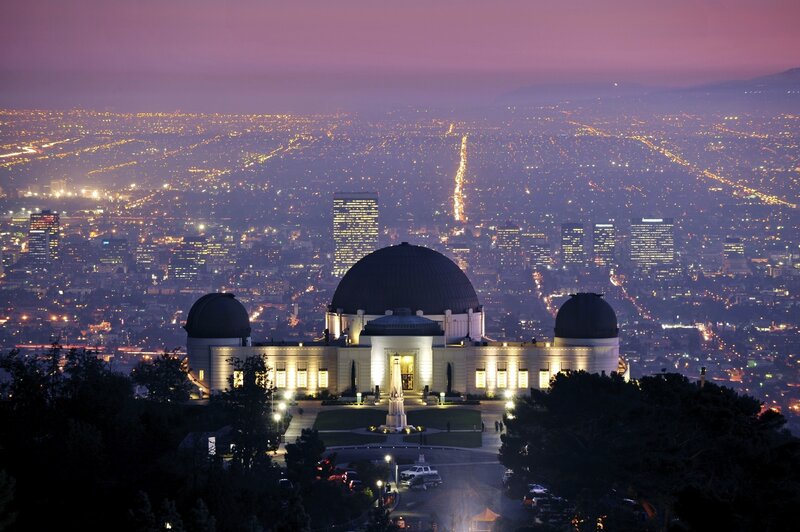 Griffith Observatory at dusk