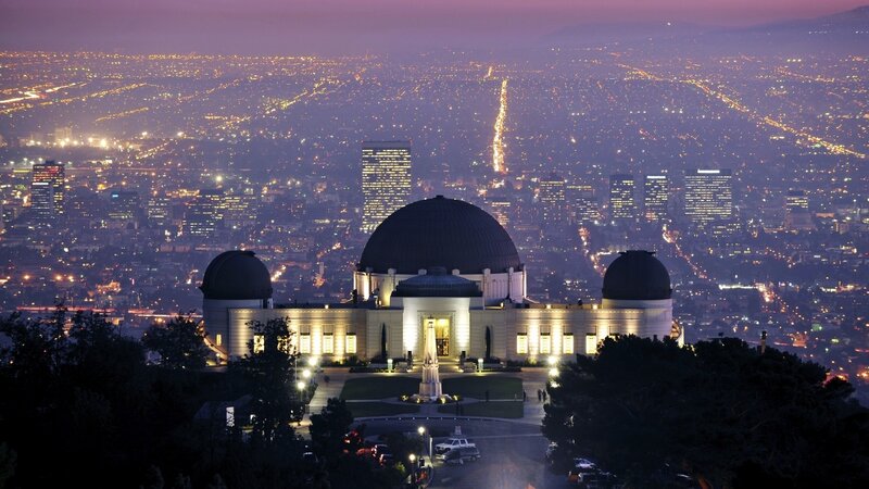 Griffith Observatory at dusk