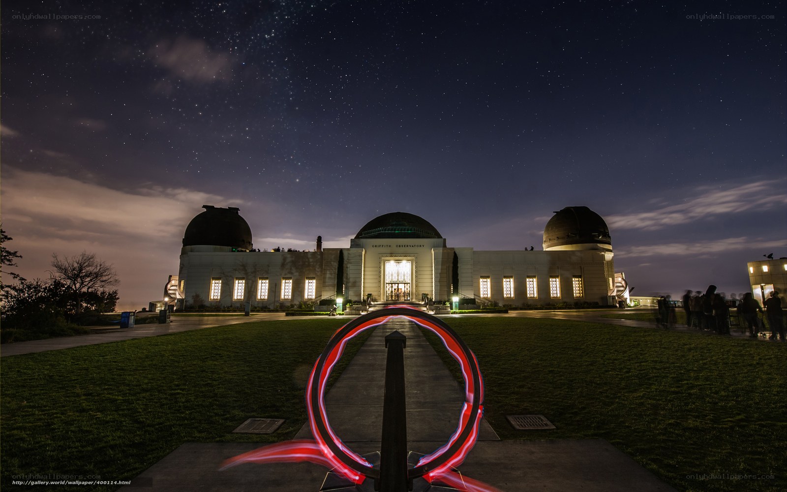 Griffith Observatory at night