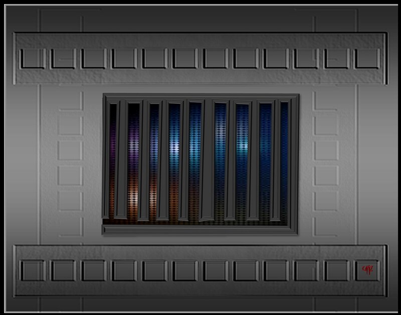 Grille with Colored Lights