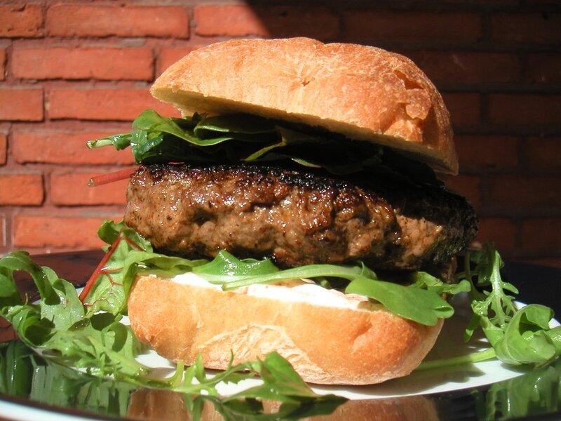 Grilled Burger on Bun