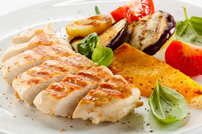 Grilled Chicken Breast — White, Appetizing, Photograph